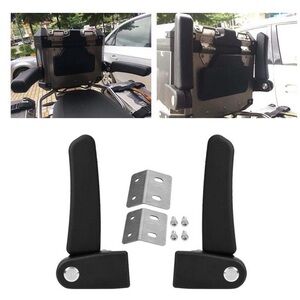 Motorcycle Passenger Armrest 2Pcs Motorcycle Passenger Rear Folding Top